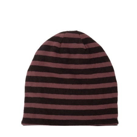 Mama B Kaki R Riga Moro Stripe Fleece Hat - Purple