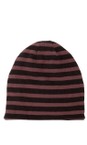 Mama B Riga Moro Kaki R Riga Moro Stripe Fleece Hat  