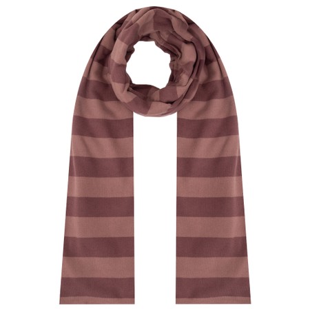 Mama B Segovia R Riga Cipolla Stripe Fleece Scarf - Brown