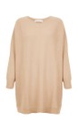 Amazing Woman Latte Cassi X Latte Round Neck Front Seam Knit  