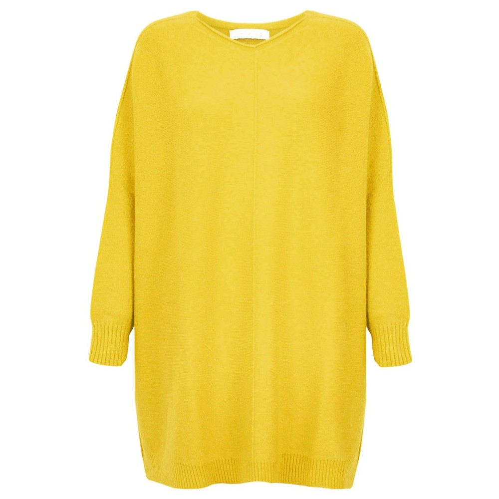 Amazing Woman Cassi X Ochre Round Neck Front Seam Knit Ochre