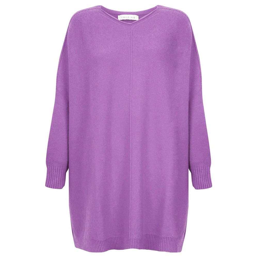 Amazing Woman Cassi X Pansy Round Neck Front Seam Knit Pansy