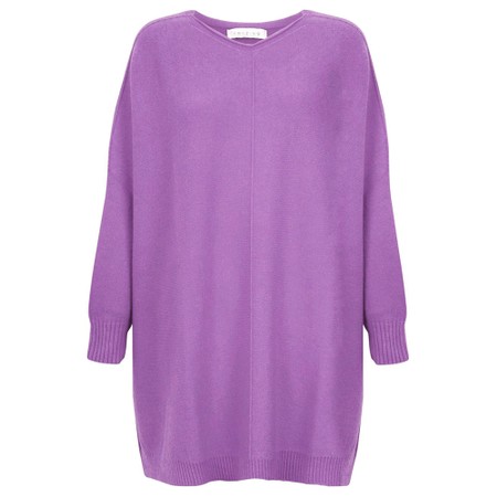 Amazing Woman Cassi X Pansy Round Neck Front Seam Knit - Purple