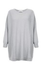 Amazing Woman Silver Cassi X Silver Round Neck Front Seam Knit  