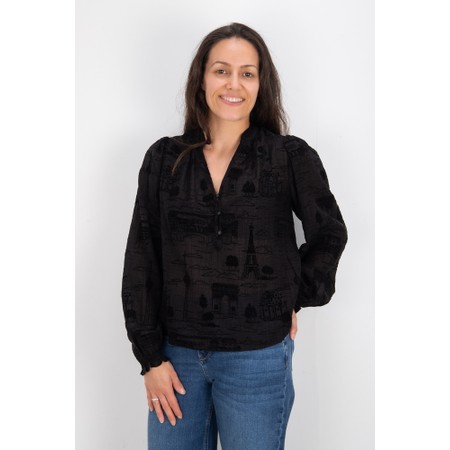 Mos Mosh Tazzin Tale Black Light Blouse - Black