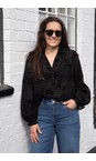 Mos Mosh 801 Black  Tazzin Tale Black Light Blouse  
