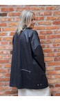 Pret Pour Partir Blue/Black Filo Blue/Black Cow Waterproof Coat With Detachable Hat  