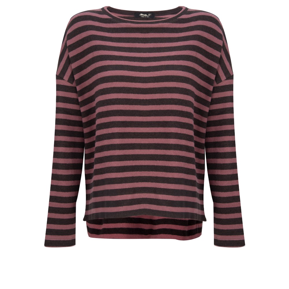 Mama B Alison R  Riga Moro Stripe Fleece Jumper Riga Moro