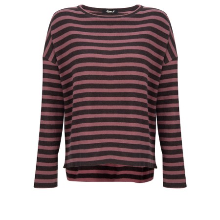 Mama B Alison R  Riga Moro Stripe Fleece Jumper - Purple