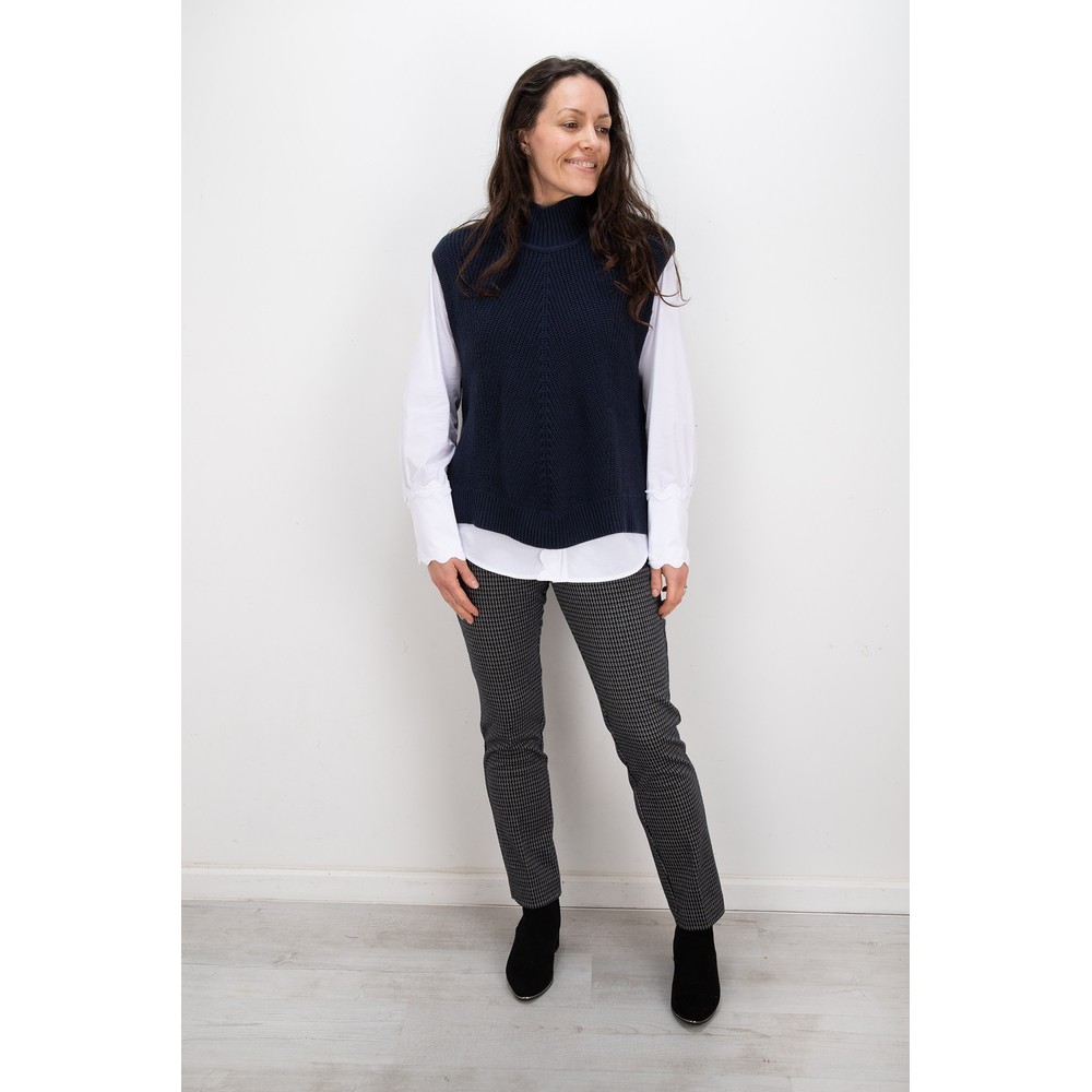 Foil Straight & Narrow Steel Check Trouser Steel Check