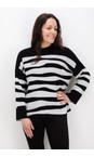 Foil Mono Tiger Zip Code Sweater In Mono Tiger  