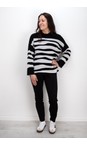 Foil Mono Tiger Zip Code Sweater In Mono Tiger  