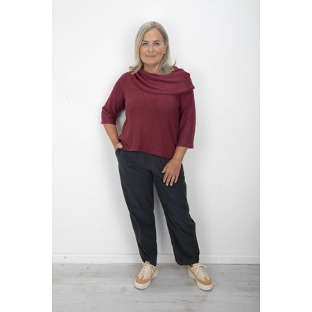 Thing Agnes Anthracite Organic Babycord Crop Trouser - Grey