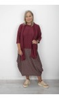 Thing Wine Dagmar Wine Mini Check Skirt  