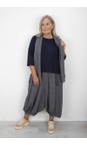 Thing Navy Dinna Mini Check Scarf  