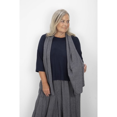 Thing Dinna Mini Check Scarf - Blue