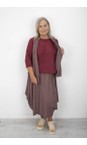 Thing Wine Dinna Mini Check Scarf  