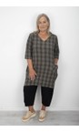 Thing Herb Doloroes Herb Structured Check Pocket Dress  