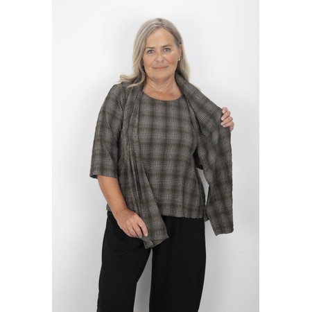 Thing Dorris Herb Structured Check Scarf - Green
