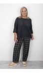 Thing Anthracite Hannah Anthracite Soft Knit Rectangle Top  