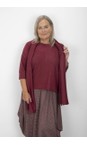 Thing Wine Wiley Wine Long Soft Knit Scarf  