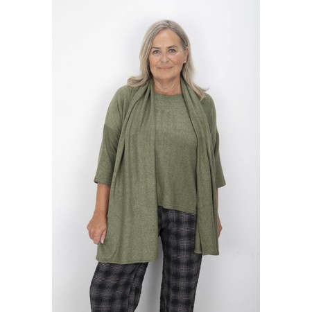 Thing Wiley Herb Long Soft Knit Scarf - Green
