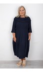 Thing Navy Wren Navy Soft Knit Bubble Dress  