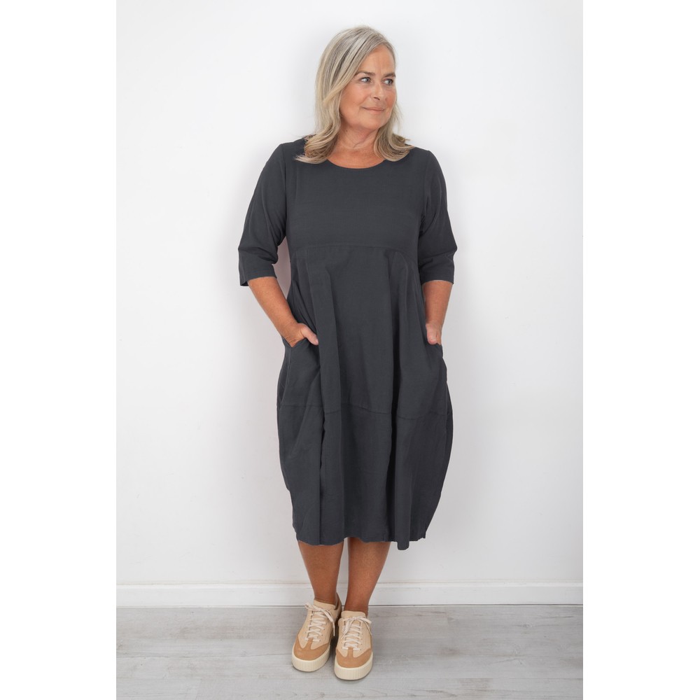 Thing Viktoria Baby Cord Anthracite Bubble Dress Anthracite