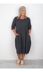 Thing Anthracite Viktoria Baby Cord Anthracite Bubble Dress  