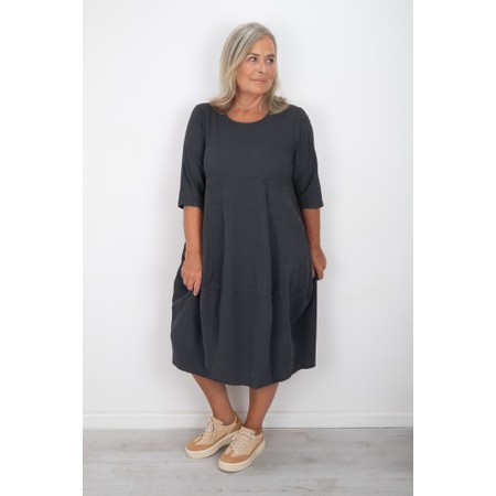 Thing Viktoria Baby Cord Anthracite Bubble Dress - Grey