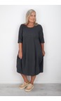 Thing Anthracite Viktoria Baby Cord Anthracite Bubble Dress  