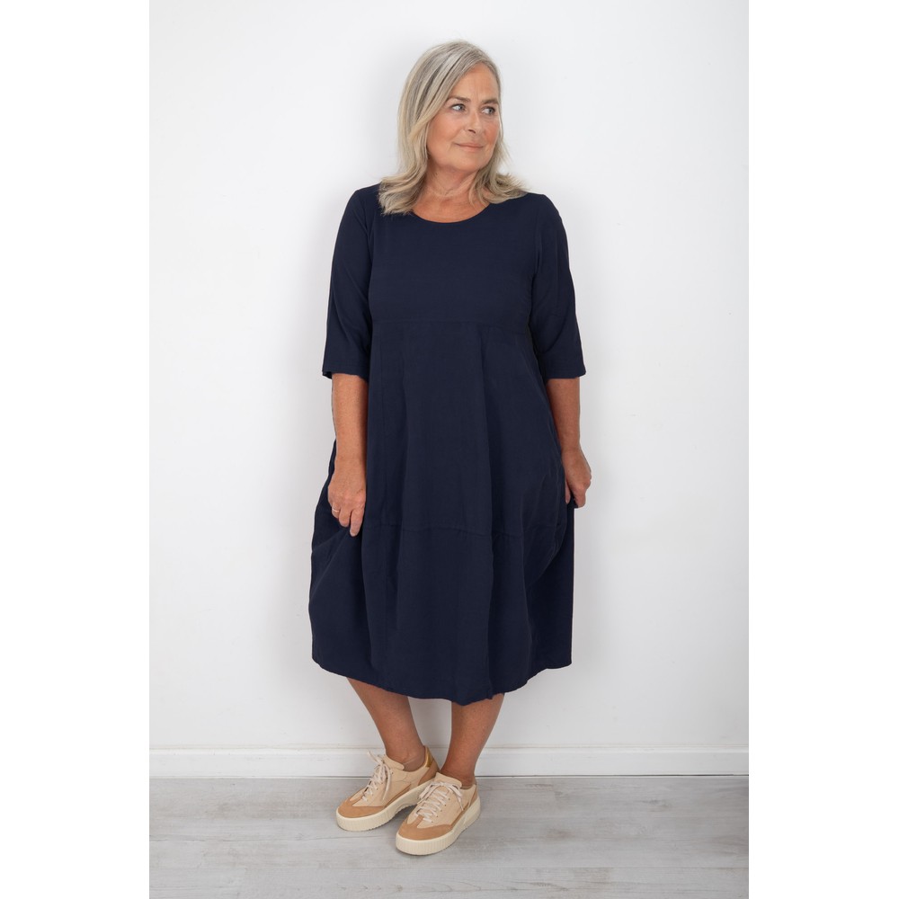 Thing Viktoria Navy Baby Cord Bubble Dress Navy