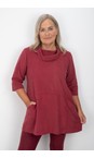 Thing Wine Asta Wine Organic Babycord Cowl Neck Top  