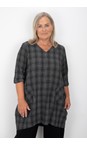 Thing Anthracite Doloroes Anthracite Structured Check Pocket Dress  
