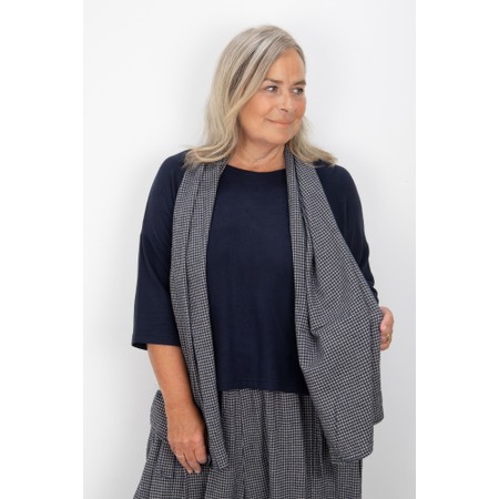 Thing Dinna Mini Check Scarf - Blue