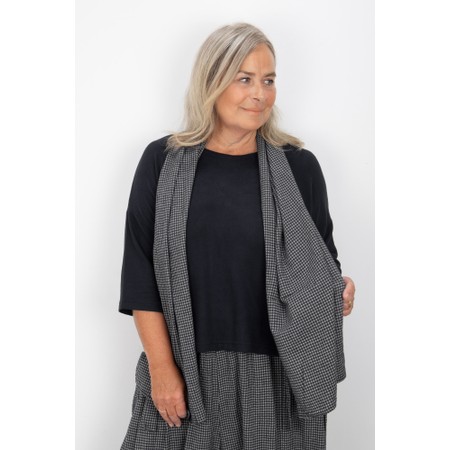Thing Dinna Mini Check Scarf - Grey