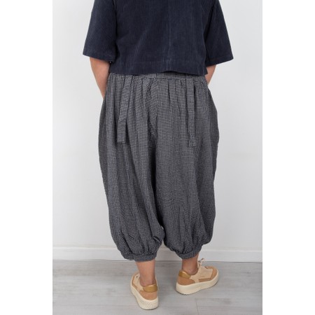 Thing Dorit Mini Check Balloon Trouser - Blue