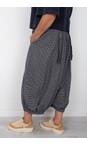 Thing Navy Dorit Mini Check Balloon Trouser  