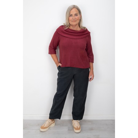 Thing Agnes Anthracite Organic Babycord Crop Trouser - Grey