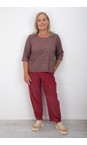 Thing Wine Agnes Wine Organic Babycord Crop Trouser  