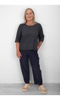 Thing Navy Agnes Navy Organic Babycord Crop Trouser  