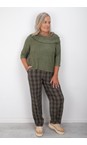Thing Herb Dodo Herb Structured Check Crop Trouser  
