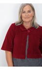 Thing Wine Carina Wine Heavy Cord Crop Jacket  