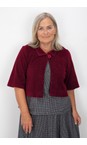 Thing Wine Carina Wine Heavy Cord Crop Jacket  