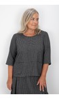 Thing Anthracite Dora Anthracite Mini Check Slit Pocket Top  