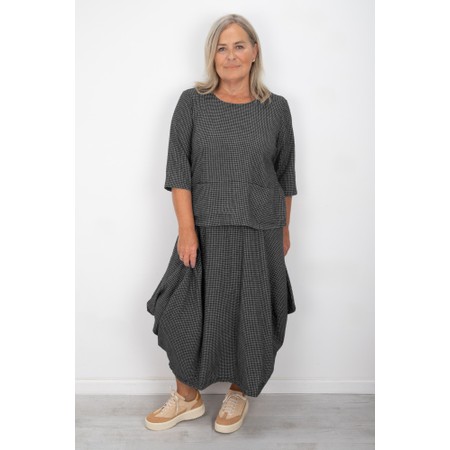 Thing Dagmar Anthracite Mini Check Skirt - Grey