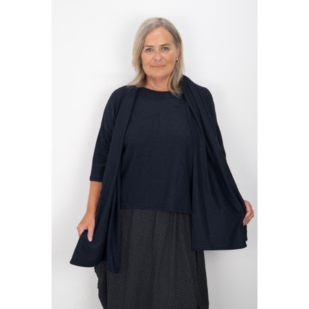 Thing Wiley Navy Long Soft Knit Scarf - Blue