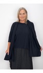 Thing Navy Wiley Navy Long Soft Knit Scarf  