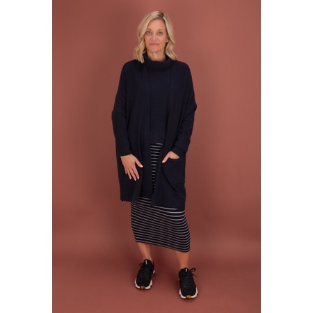 Mama B Lilla R Stripe Fleece Skirt - Black