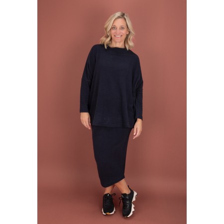 Mama B Lilla U Notte Plain Fleece Skirt - Blue